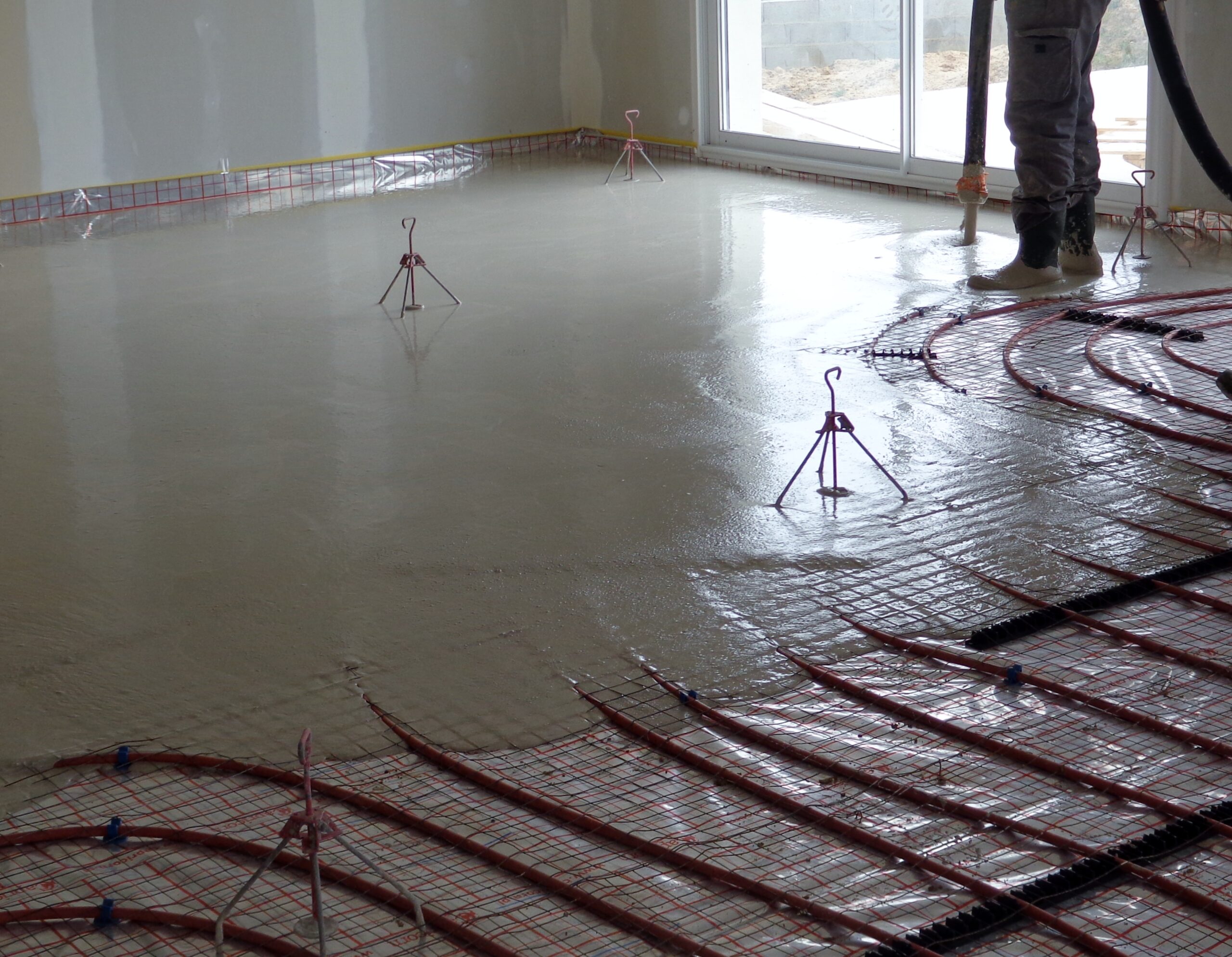 Chape fluide en construction neuve par C2PI